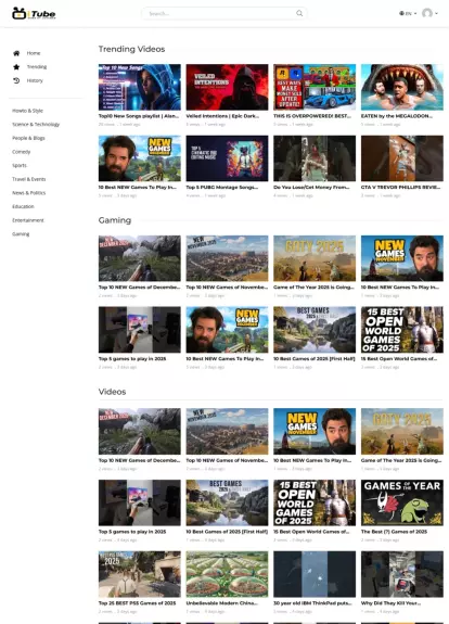Itube - Video Sharing & Streaming Platform