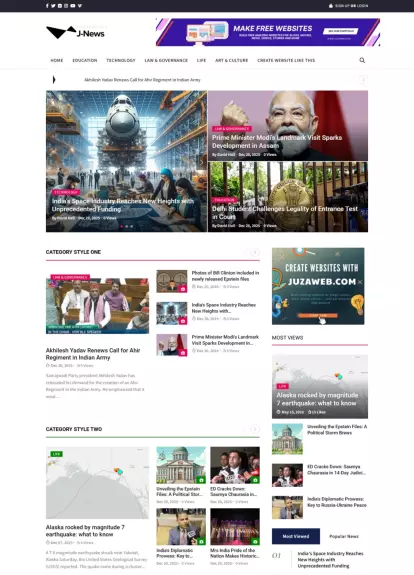 J-News - Modern Responsive Newspaper